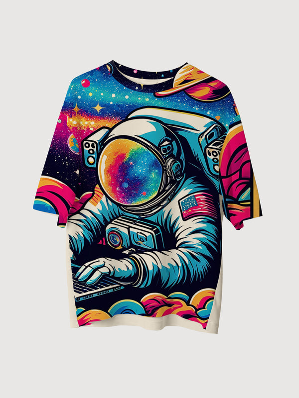 Cosmic Explorer Astronaut Oversized T-Shirt