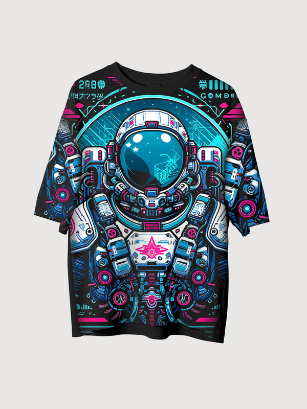 Futuristic Space Gear Astronaut Oversized T-Shirt