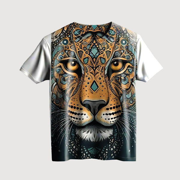 Majestic Leopard Mandala T-Shirt