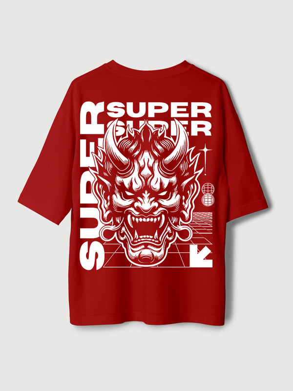 Super Oni Mask Oversized T-Shirt