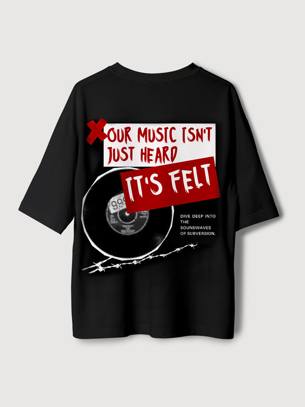 Indiye Music Vibes Oversized T-Shirt