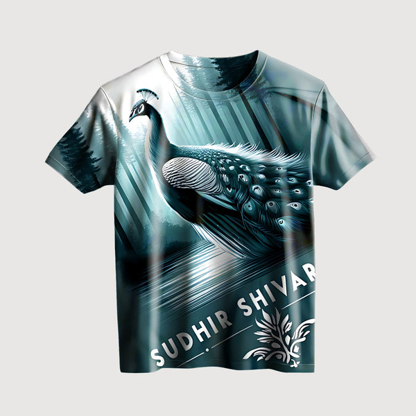 Majestic Peacock Forest T-Shirt