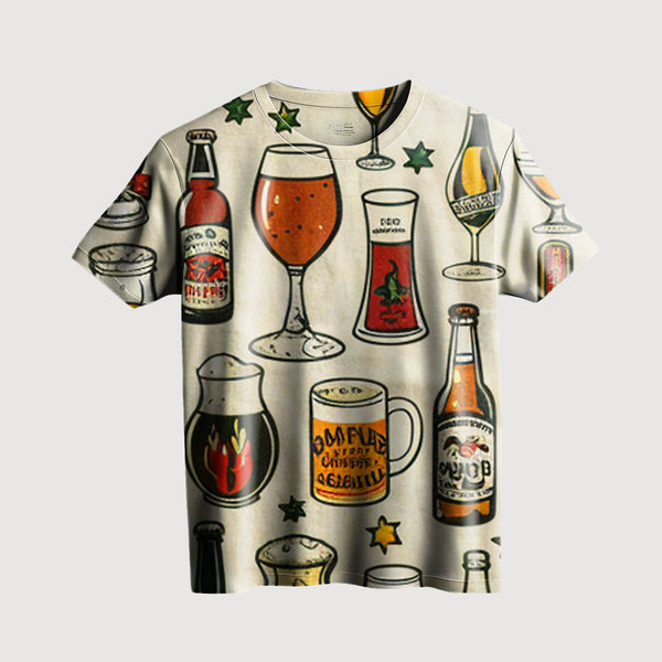 Beer Lover's Printed T-Shirt