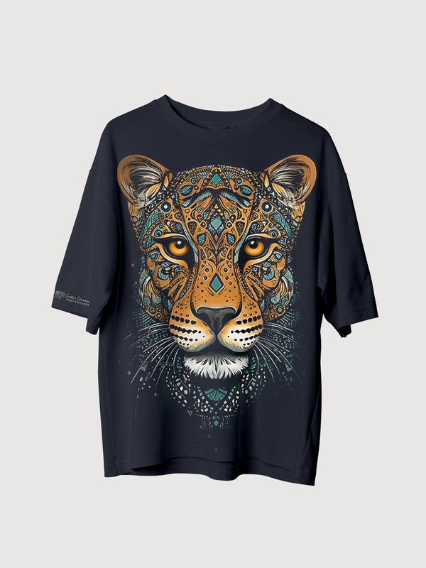 Leopard Design Oversized T-shirt
