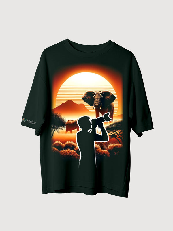 Sunset Photographer Oversized T-shirt