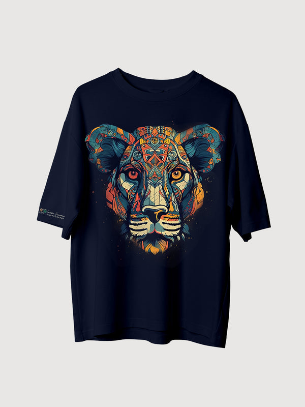 Vibrant Tiger Oversized T-Shirt