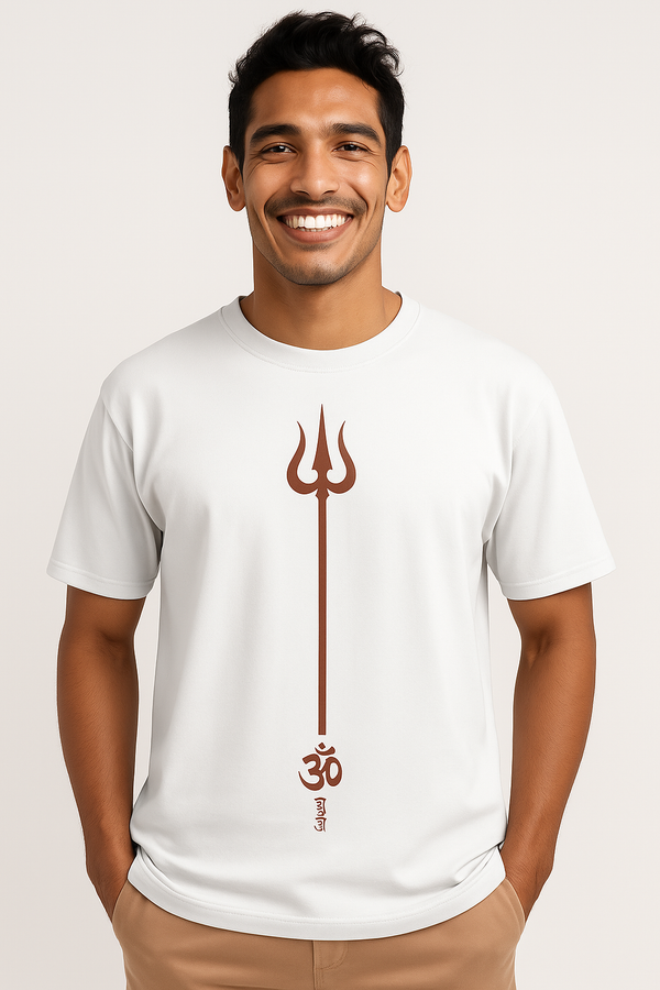 Trishul & Om Minimalist T-Shirt