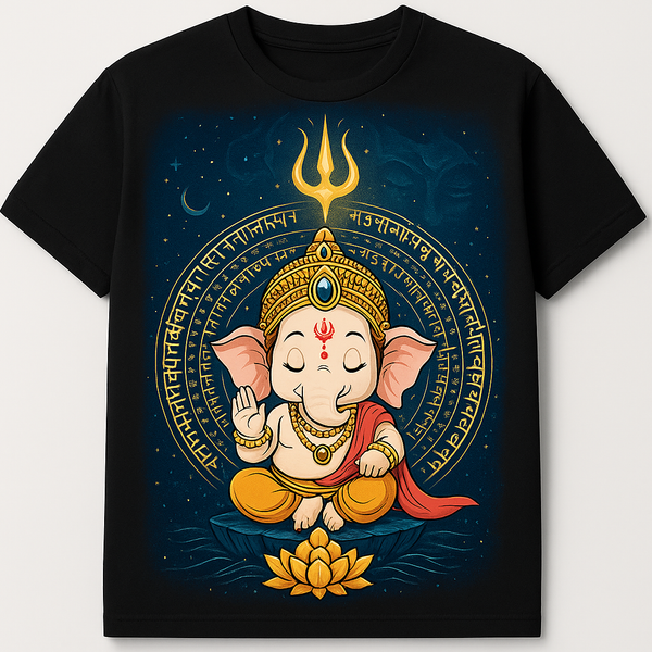 Divine Baby Ganesha T-Shirt – Blessings in Every Thread