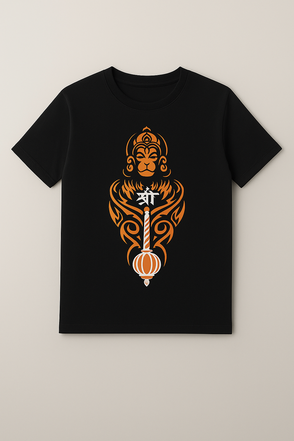 Hanuman Ji Printed T-Shirt for Men & Boys