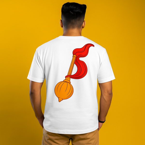Hanuman Ji Gada Flag T-Shirt
