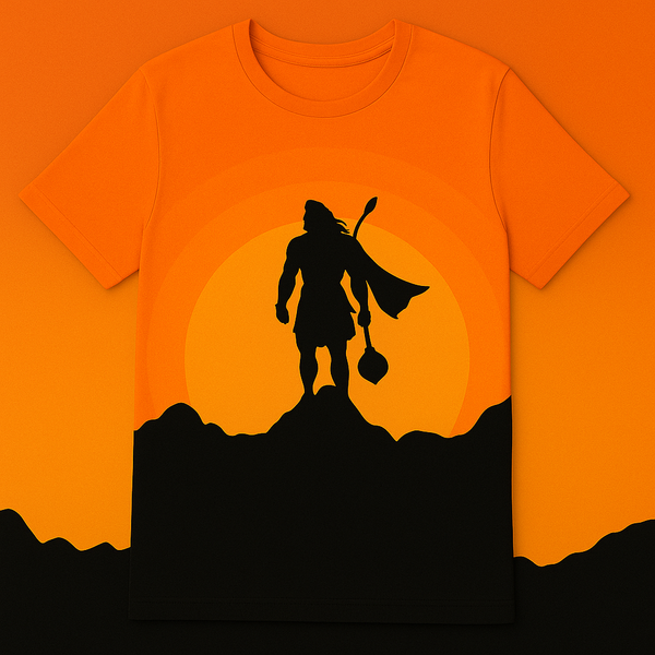 Hanuman Rise T-Shirt – Devotional Power in Minimal Form