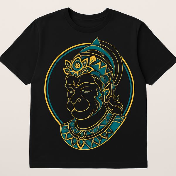 Hanuman Mandala Outline T-Shirt