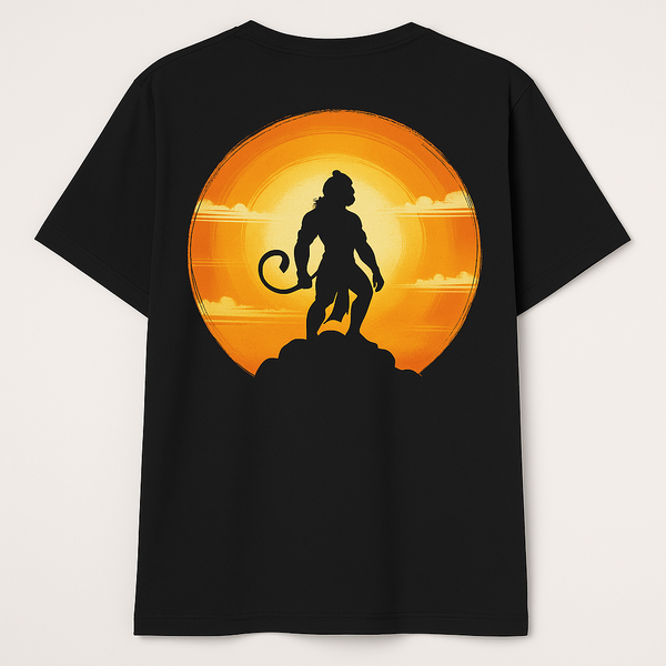 Hanuman Standing Against the Sunset T-Shirt
