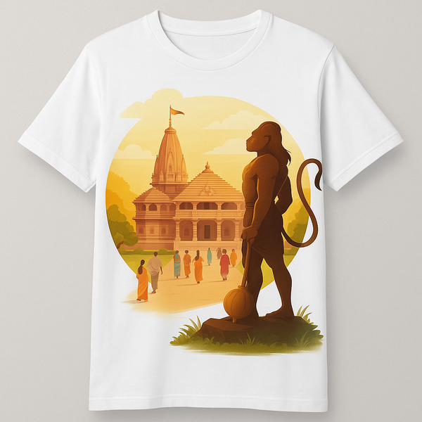 Ayodhya Ram Mandir Hanuman Guardian T-Shirt