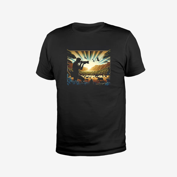 Wildlife Photographer Sunset Graphic T-Shirt