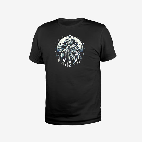 Geometric Lion Head Graphic T-Shirt