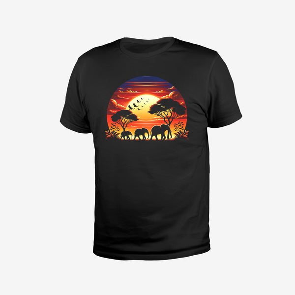 Sunset Safari Elephant T-Shirt